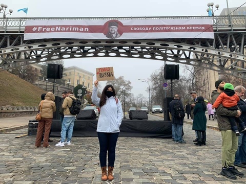 Акция в поддержку политзаключенных Кремля, Майдан
